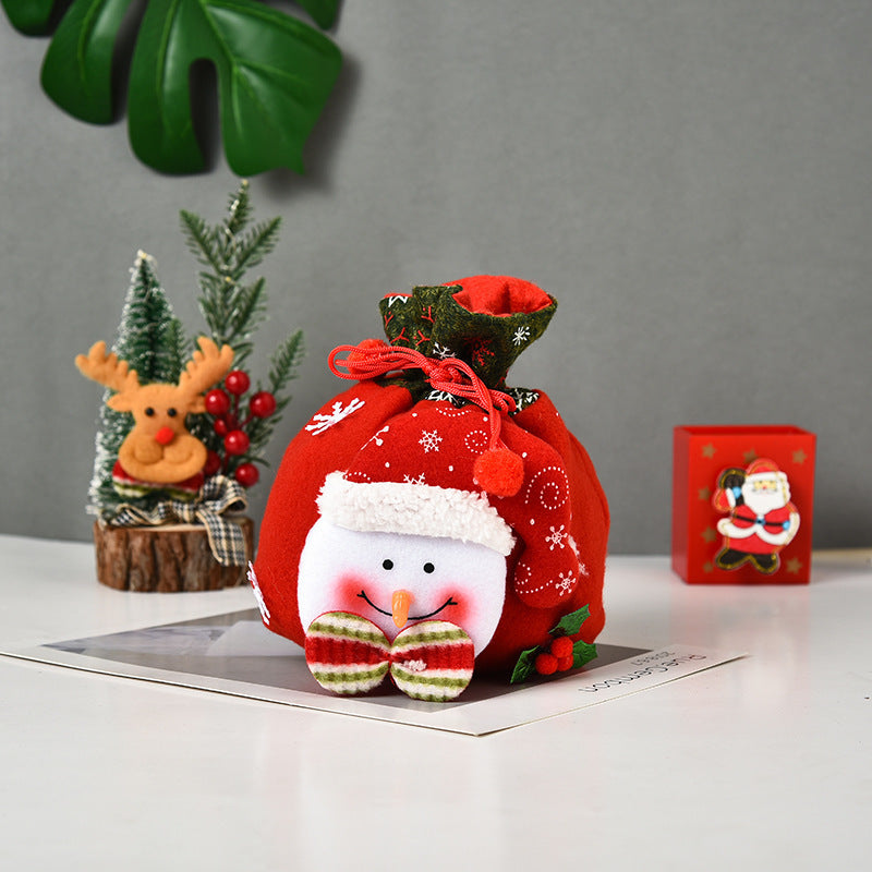 Cute Christmas Gifts Santa Doll Gift Bag Candy Bag Christmas Home Decorations Hanging Pendants Xmas Gifts Decoration 🇨🇳