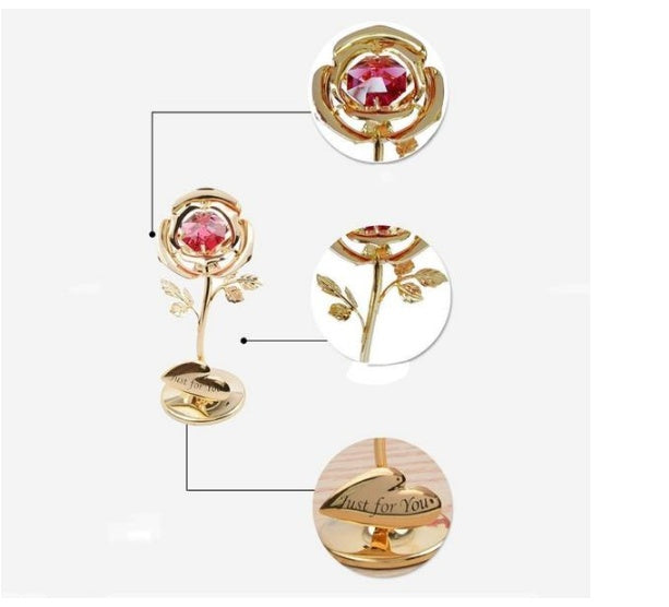 Roses With Diamonds Qixi Gift For Wives And Lovers Home Crafts Decorations 🇨🇳