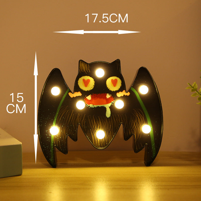 Halloween Lights Decoration LED Light Pumpkin Spider Bat Skull Outdoor Decorative Modeling Room Lights Decor Helloween Party 🇨🇳