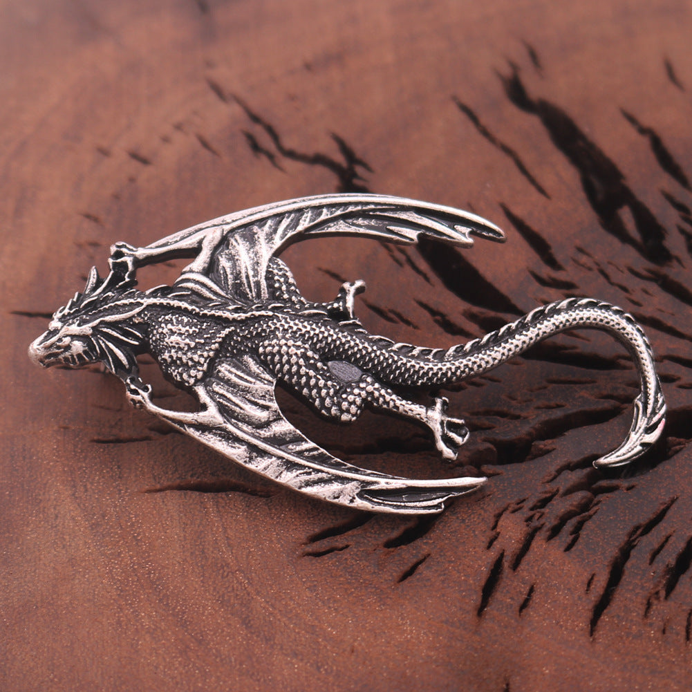 Retro Gothic Flying Dragon Alloy Brooch 🇨🇳