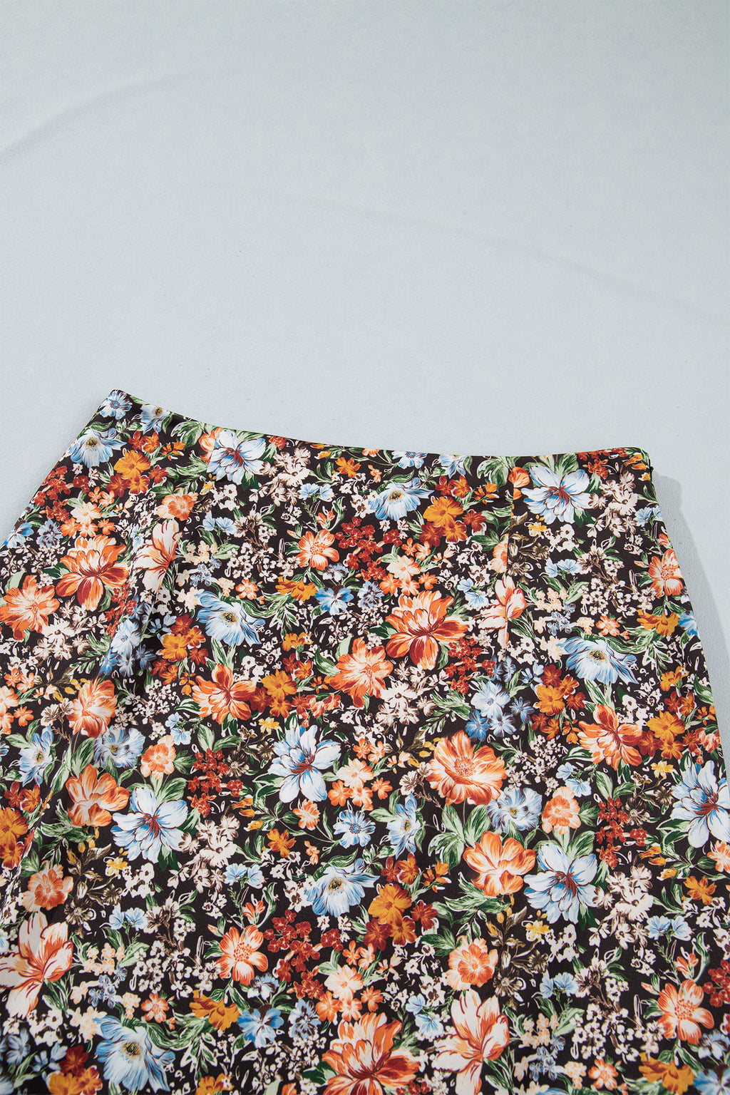 Multicolour Cheetah Print Trim Split Long Western Skirt 🇺🇸
