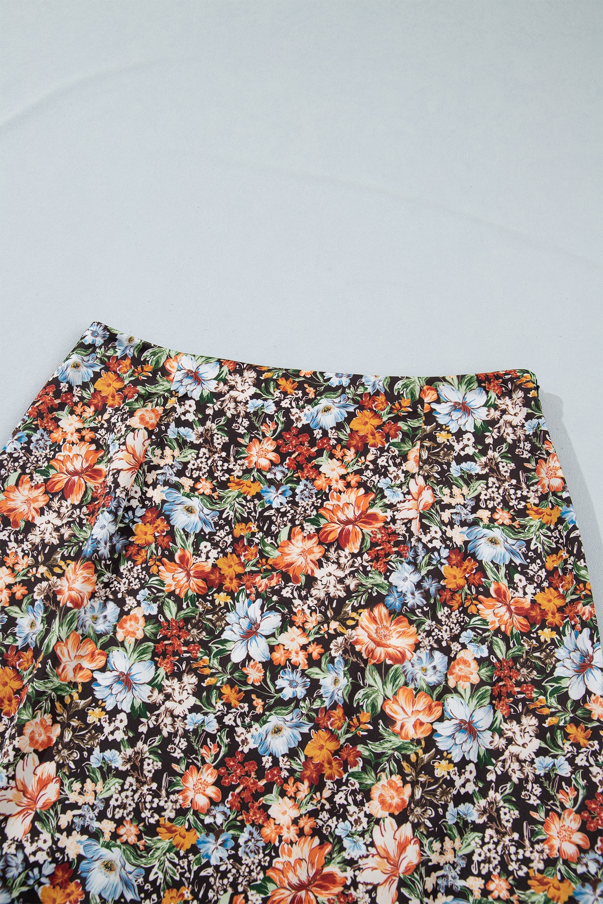 Multicolour Cheetah Print Trim Split Long Western Skirt 🇺🇸