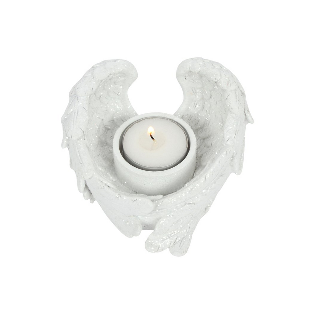 Glitter Angel Wing Candle Holder 🇬🇧