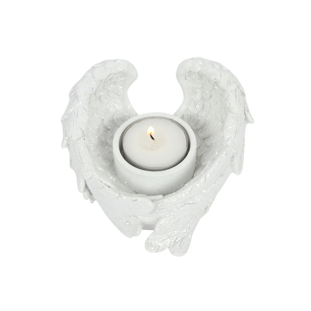 Glitter Angel Wing Candle Holder 🇬🇧
