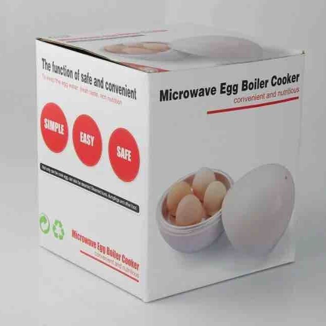 4 Eggs Microwave Egg Steamer Boiler Easy Quick 5 Minutes Hard Or Soft Boiled  🇨🇳