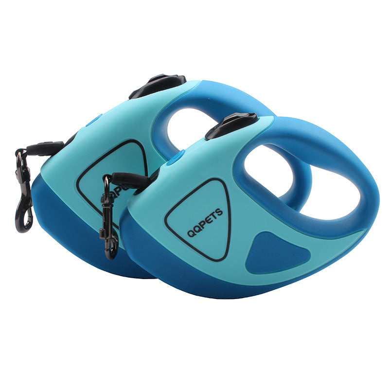 Pet Dog Automatic Retractable Fiber Leash Night Safety LED Shining Automatic Stretching Dog Hand Holding Rope Pet Supplies 🇨🇳