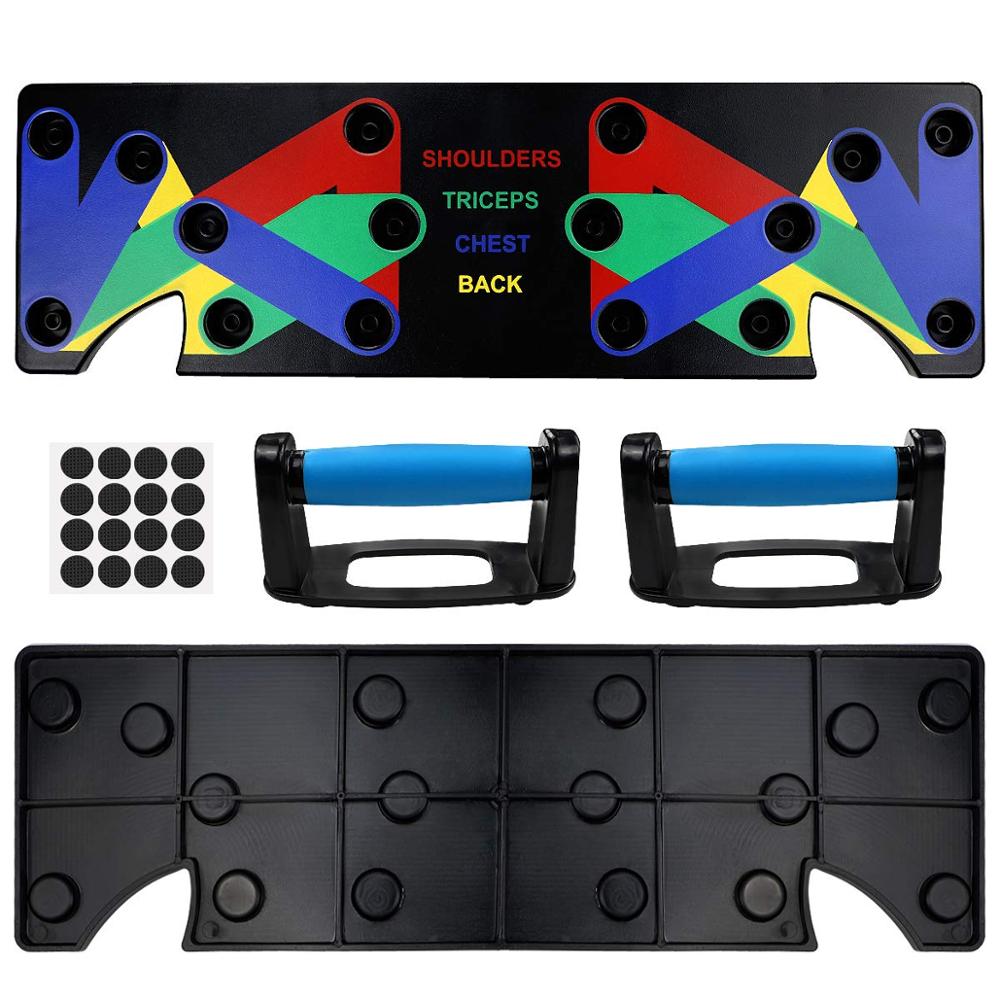 9 in 1 Push Up Rack Training Board ABS abdominal Muscle Trainer Sports Home Fitness Equipment for body Building Workout Exercise 🇨🇳