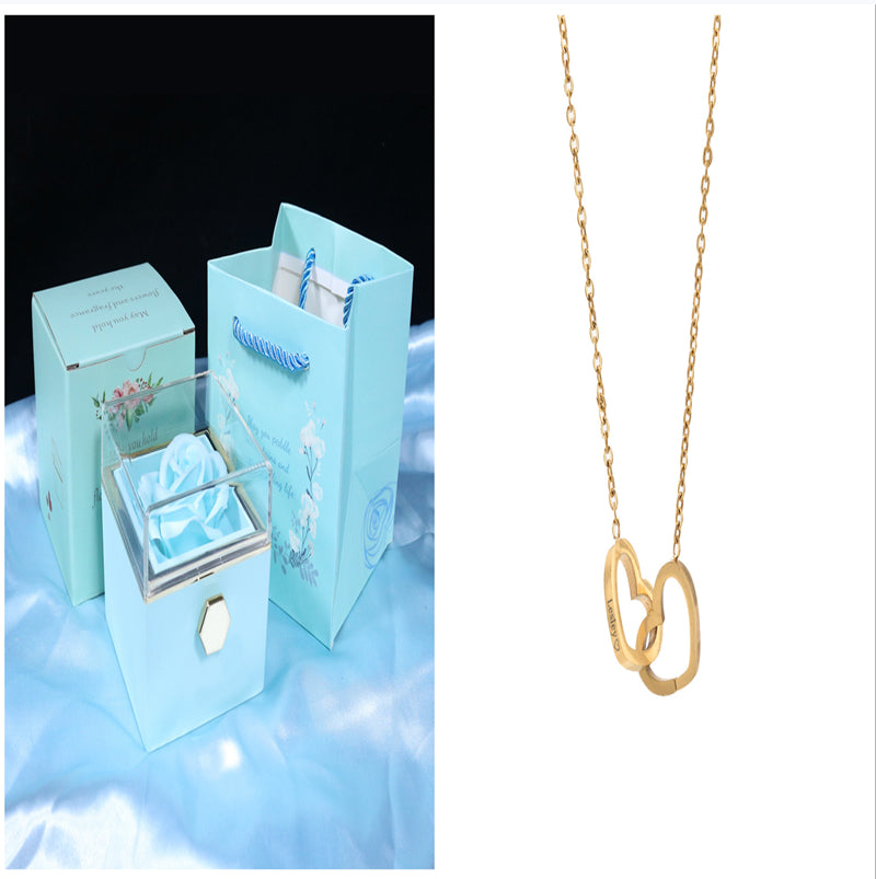 Rotating Soap Flower Rose Gift Box Creative Rotating Rose Jewelry Packaging Box 🇨🇳