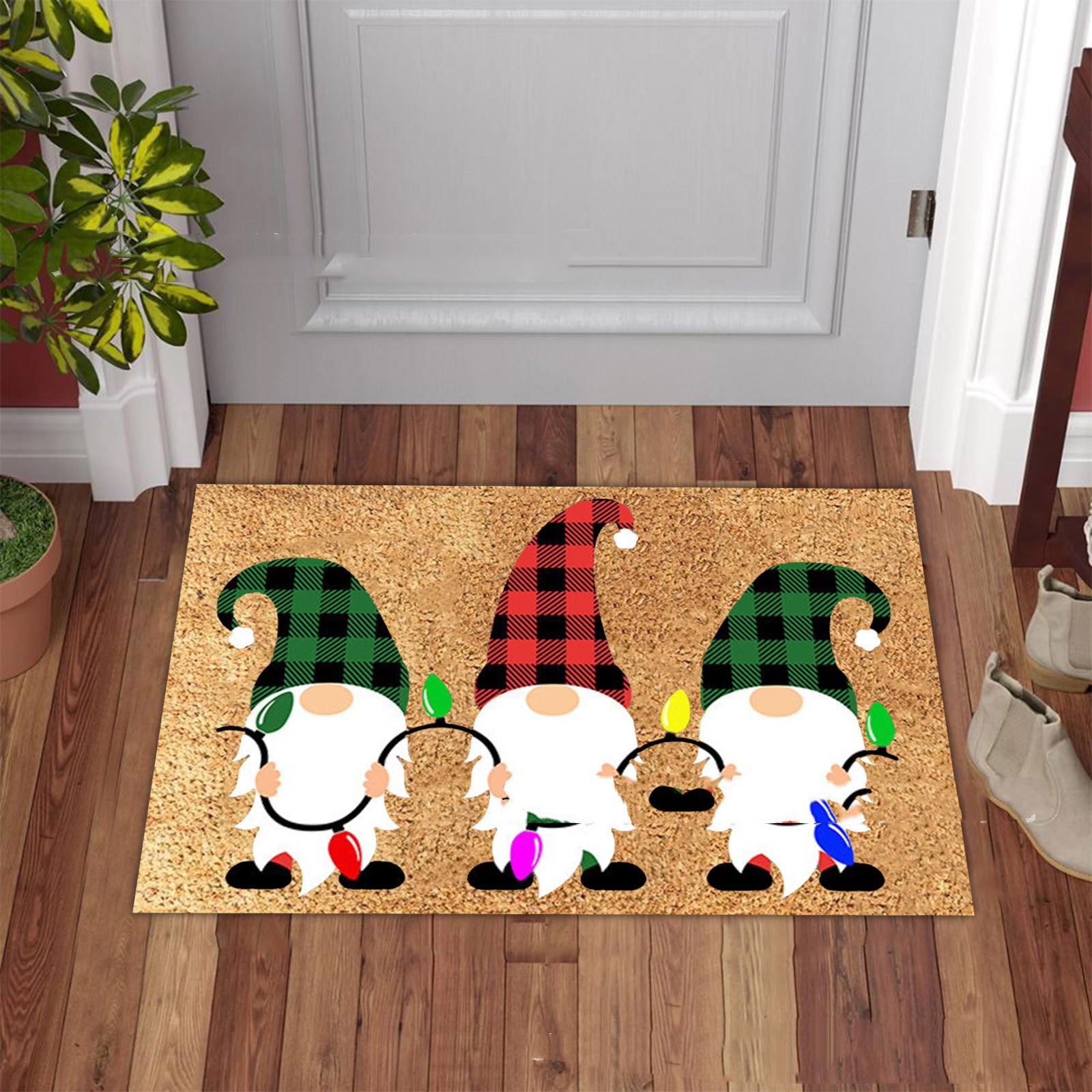 Christmas Series Flannel Floor Mat Non-slip Fluffy Carpet 🇨🇳