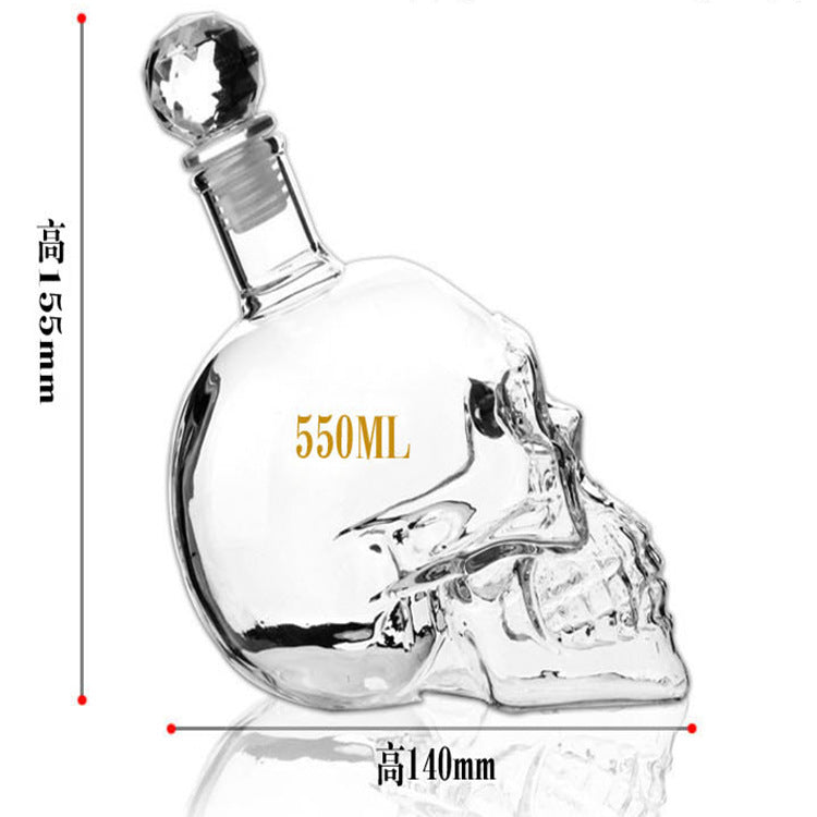 Skull Wine Bottle Vodka Bottle Creative 350ML 550ML 1000ML 🇨🇳