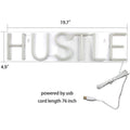 Transparent Back Panel HUSTLE USB Powered Neon Lights 🇨🇳