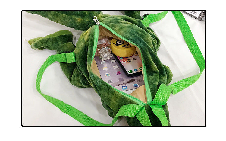 Creative 3D Dinosaur Backpack for Children Cartoon Animal Plush Dinosaurs Bag Cute Funny Parent-child Bags for Girl Boys 🇨🇳