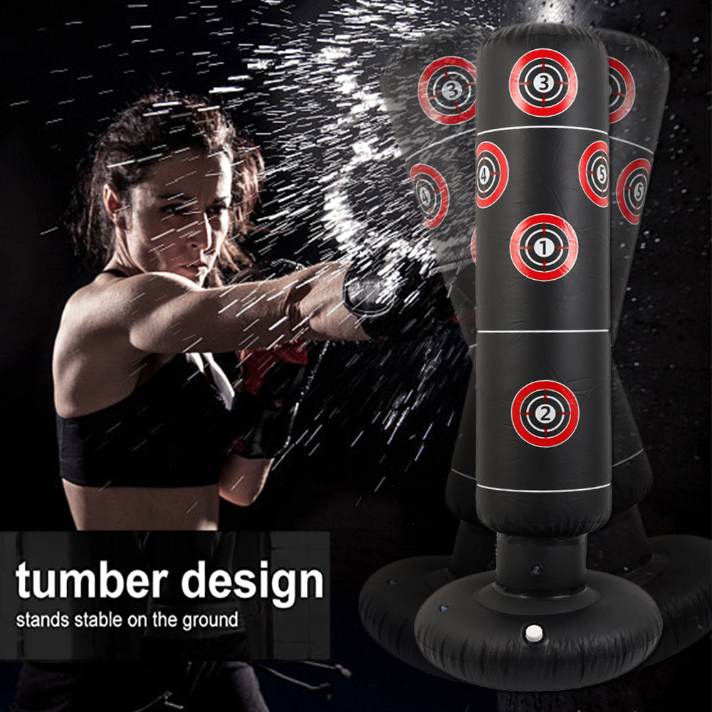 Pvc Thick Tumbler Inflatable Fitness Boxing Column 1.6 Meters High 🇨🇳