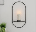 3D Metal Candle Holder Geometric Round Candlestick Wall  🇨🇳