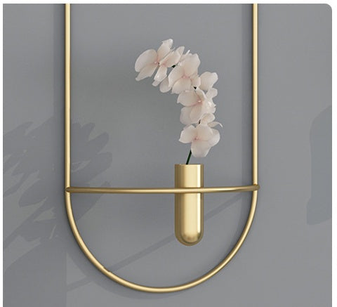 3D Metal Candle Holder Geometric Round Candlestick Wall Mounted Crafts Wedding Table Home Deco Party Festival Decoration Gifts 🇨🇳