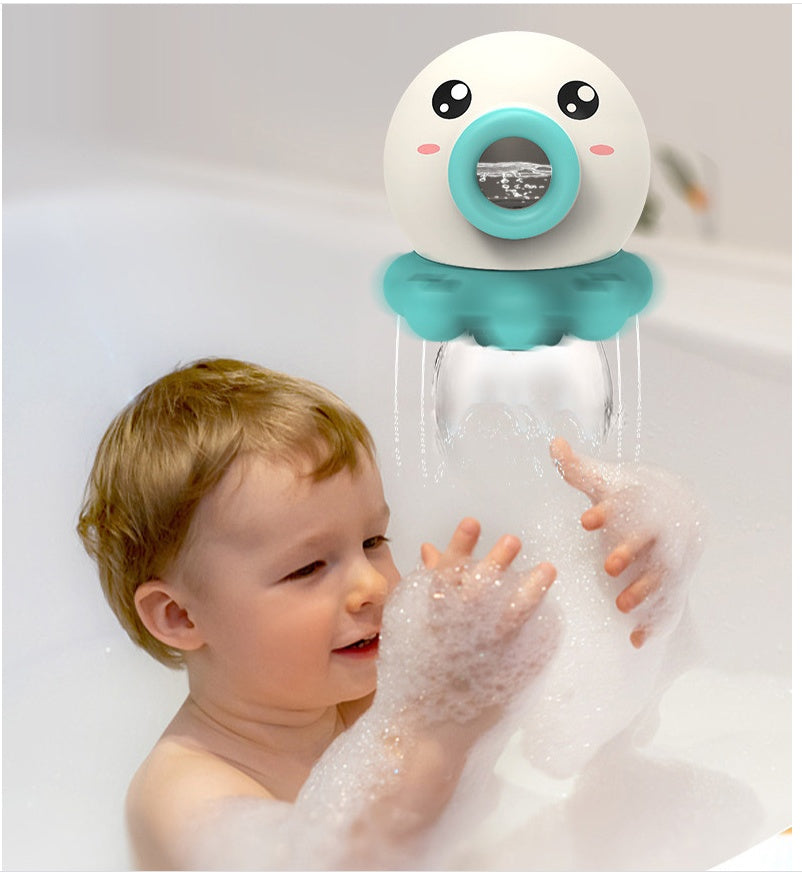 Octopus Fountain Bath Toy Water Jet Rotating Shower Bathroom Toy Summer Water Toys Sprinkler Beach Toys Kids Water Toys 🇨🇳