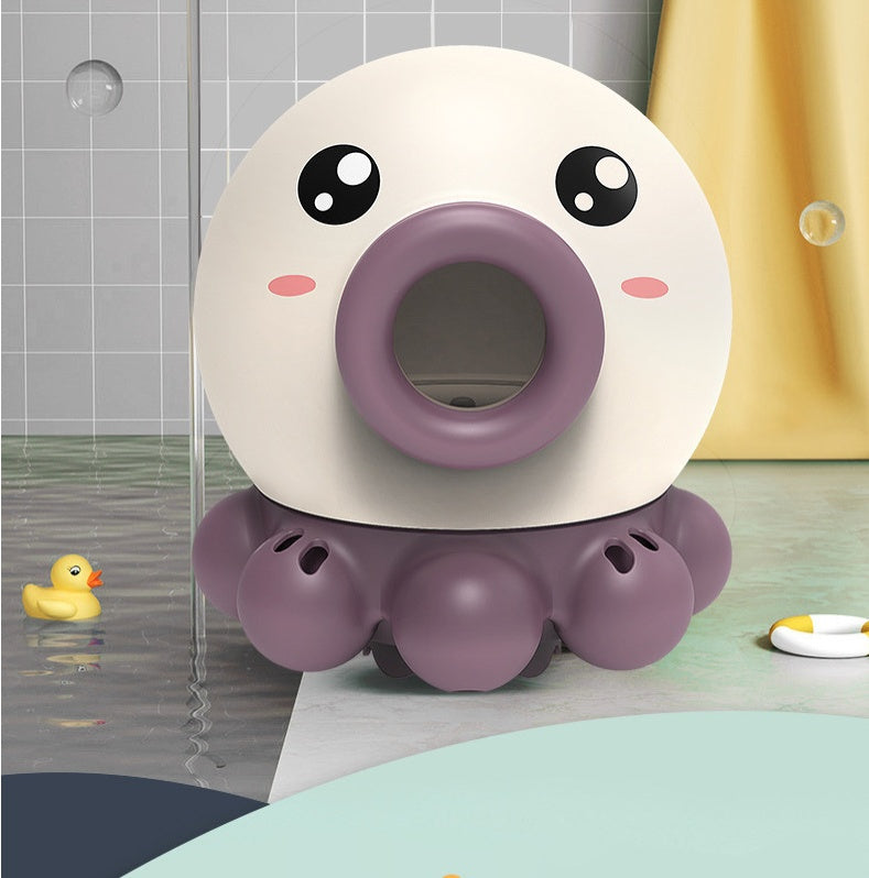 Octopus Fountain Bath Toy Water Jet Rotating Shower Bathroom Toy Summer Water Toys Sprinkler Beach Toys Kids Water Toys 🇨🇳