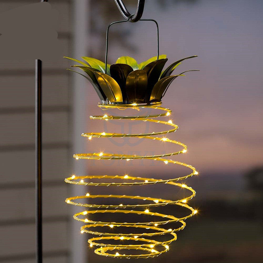 Outdoor Waterproof Garden Pineapple Solar Lights Path Lights Hanging Fairy Lights 🇨🇳