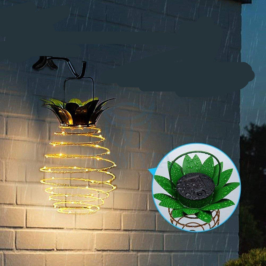 Outdoor Waterproof Garden Pineapple Solar Lights Path Lights Hanging Fairy Lights 🇨🇳