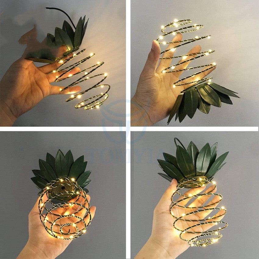 Outdoor Waterproof Garden Pineapple Solar Lights Path Lights Hanging Fairy Lights 🇨🇳