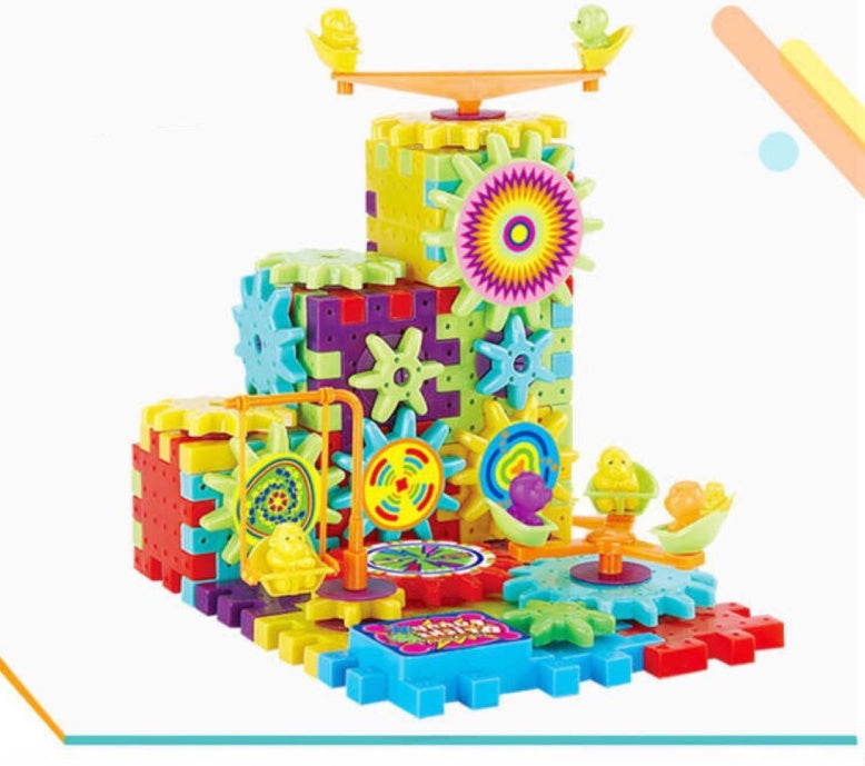 Electric Gears 3D Model Building Kits Plastic Brick Blocks Educational Toys for Kids 🇨🇳