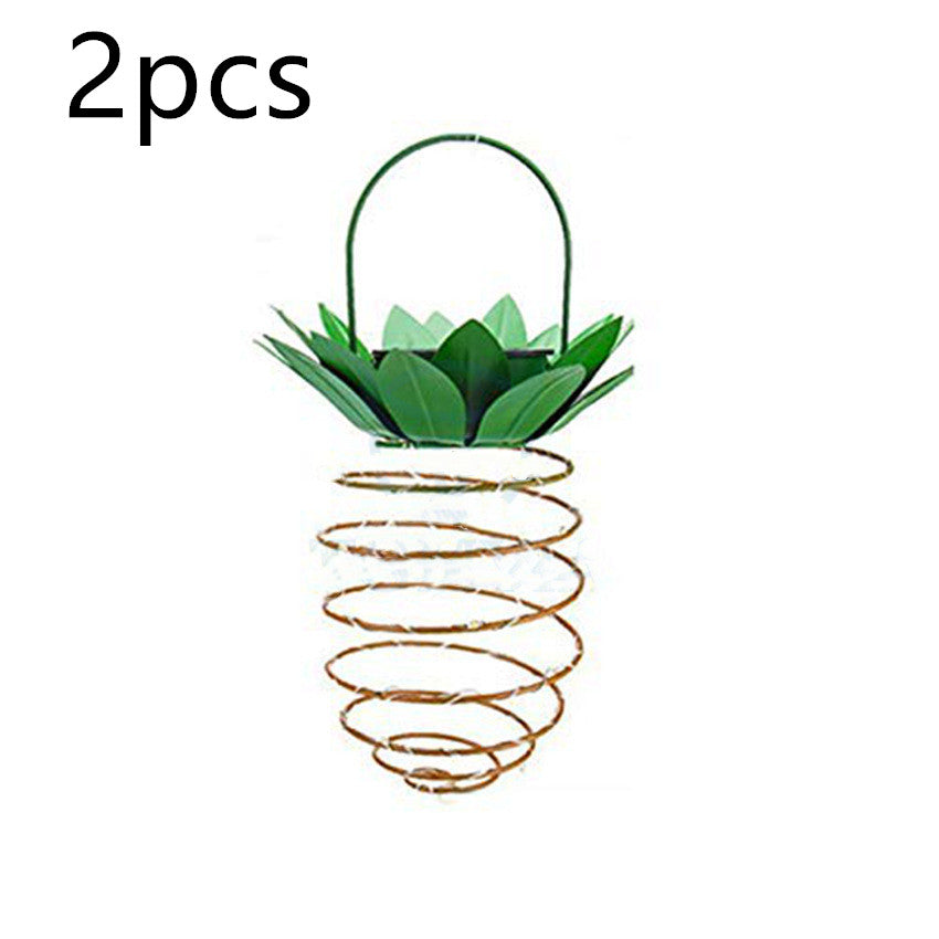 Outdoor Waterproof Garden Pineapple Solar Lights Path Lights Hanging Fairy Lights 🇨🇳