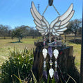 Crystal Angel Wing Chime Suncatcher Yard Gift Home Garden Hanging Decoration 🇨🇳