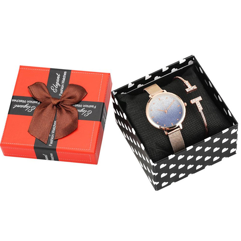 A Variety Of Ladies Quartz Watches Fashion Simple Bracelet Set 🇨🇳