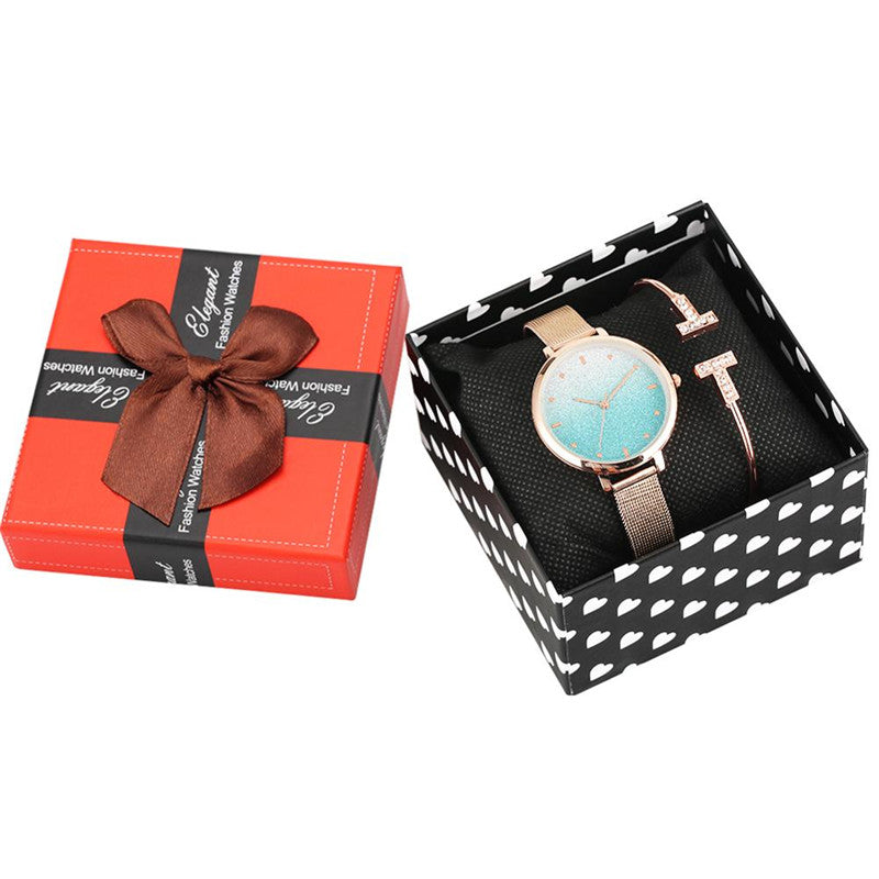 A Variety Of Ladies Quartz Watches Fashion Simple Bracelet Set 🇨🇳