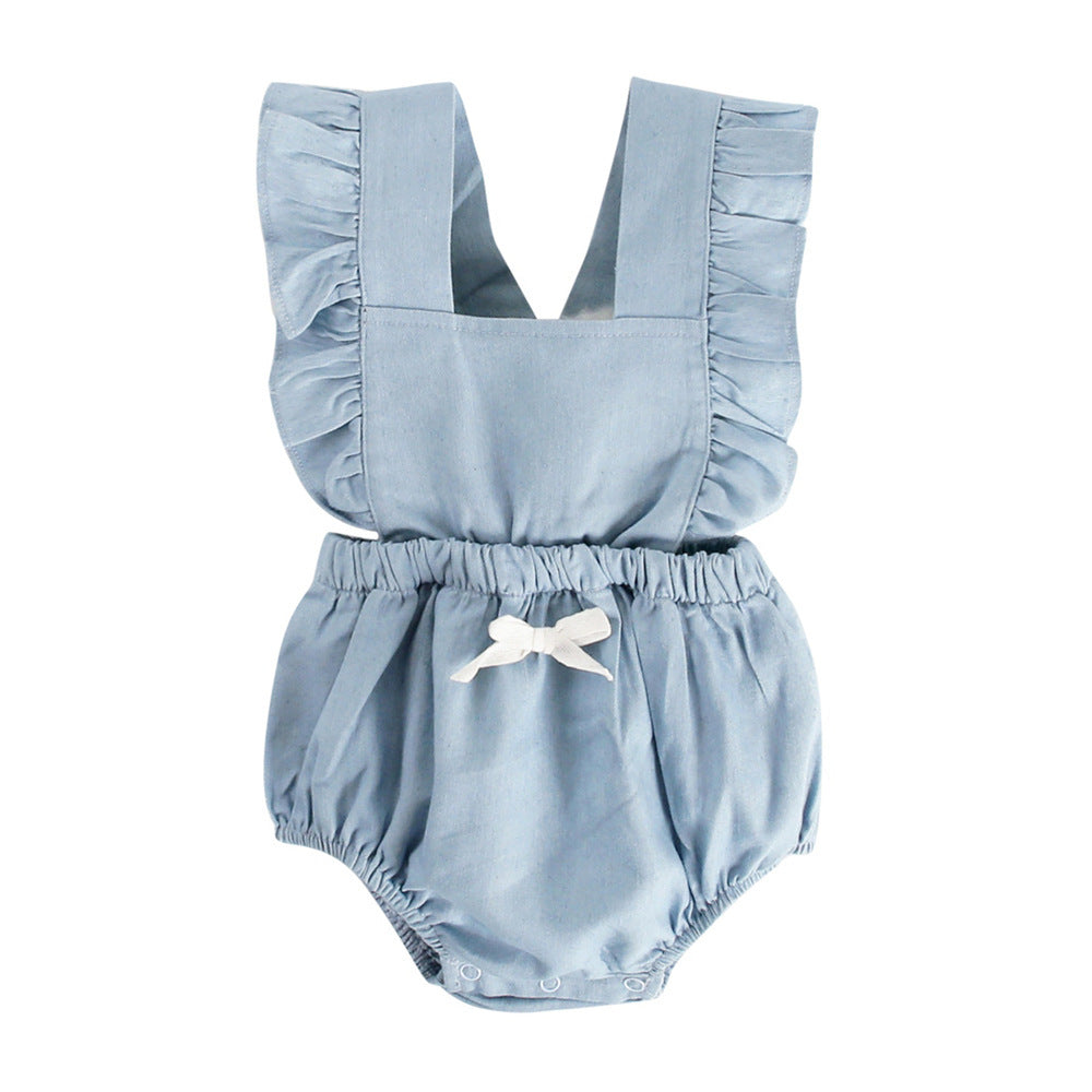 Ins Denim Baby One-piece Bodysuits Baby Romper Spring 🇨🇳