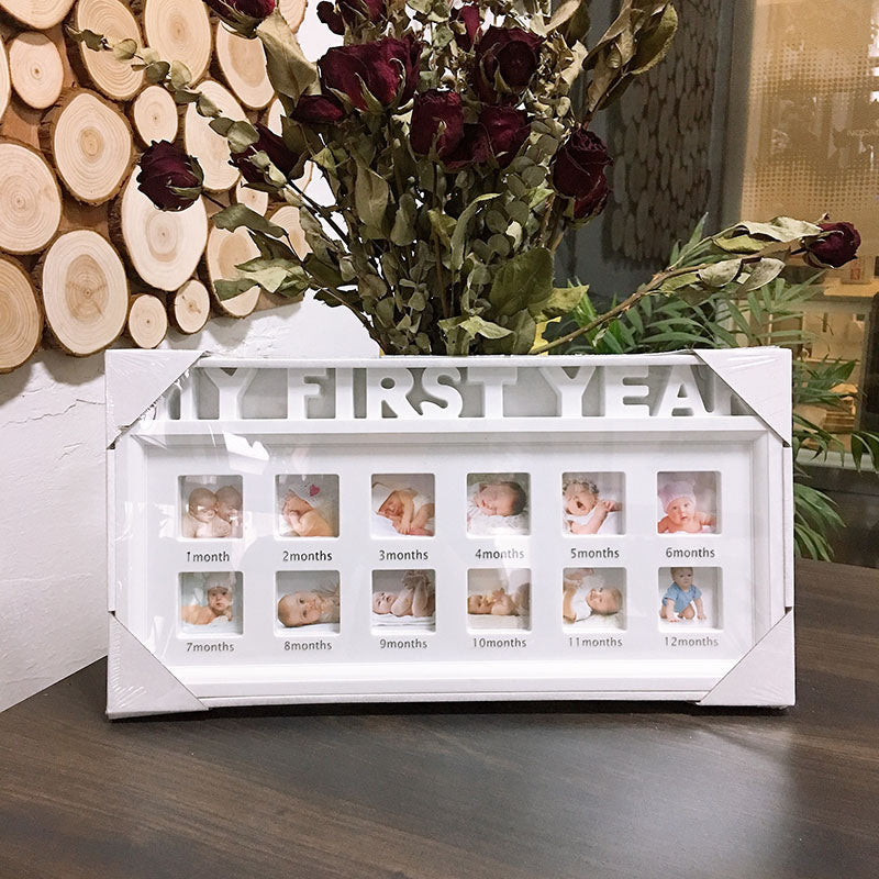 My First Year Baby 12 Month Photo Frame Baby Accessories Newborn Gift 🇨🇳