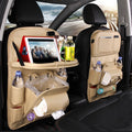 PU Leather Car Storage Bag Multifunction Seat Back Tray Hanging Bag Waterproof Organizer Interior Accessories 🇨🇳
