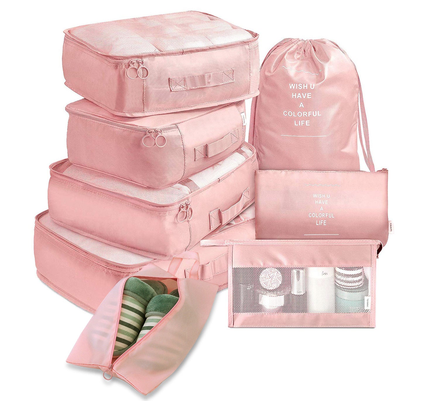 8-piece Set Luggage Divider Bag Travel Storage Clothes Underwear Shoes Organizer Packing Cube Bag 🇨🇳