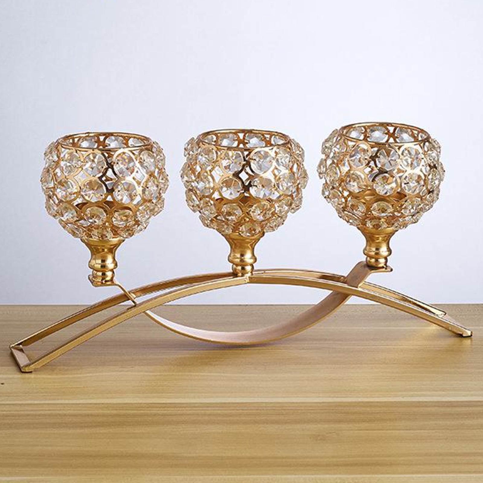 Crystal Candle Holder Amazon Geometric Wrought Iron Candle Holder Ornaments 🇨🇳