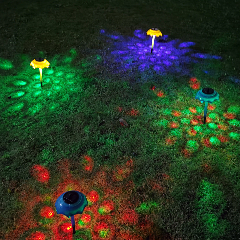 Waterproof Solar Landscape Lights LED Color Light Gradient Flashing Lawn Light 🇨🇳