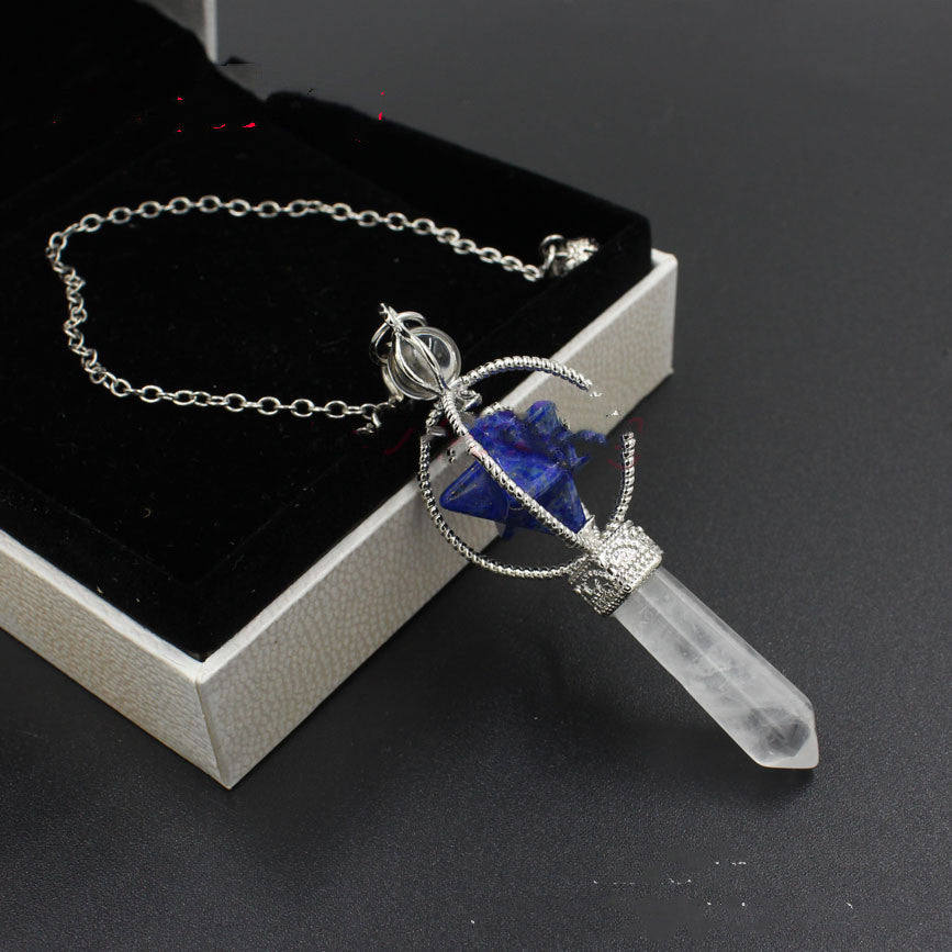 Natural Gemstones Merkaba Pendulum Healing Crystal 🇨🇳