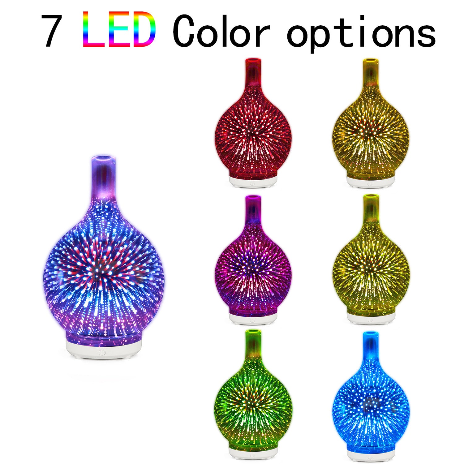 5V Glass Colorful Vase Humidifier 🇨🇳