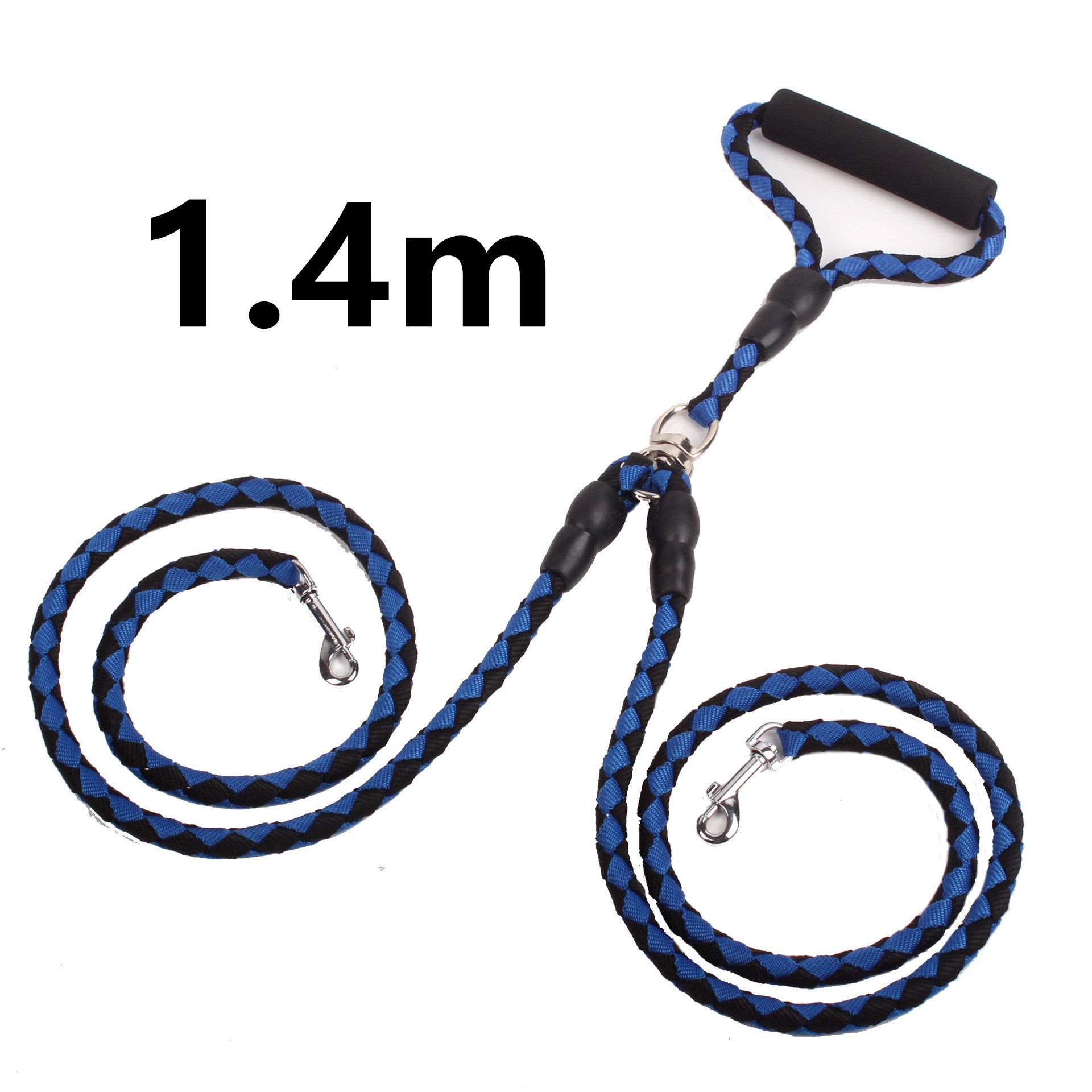 Double-Ended Traction Rope For Walking The Dog Hand-Double-Ended Traction Rope One Plus Two Leash Collar Pet Supplies Dog Collar 🇨🇳
