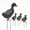 New Garden Decoration Iron Duck Family Grass Garden Decoration Metal Hollow Garden Decoration 🇨🇳