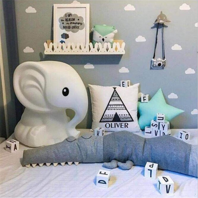 Baby Bedding Cartoon Baby Crib Bumper Pillow 🇨🇳