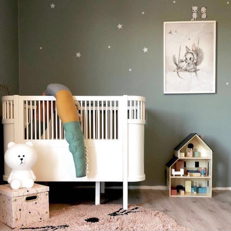 Baby Bedding Cartoon Baby Crib Bumper Pillow 🇨🇳