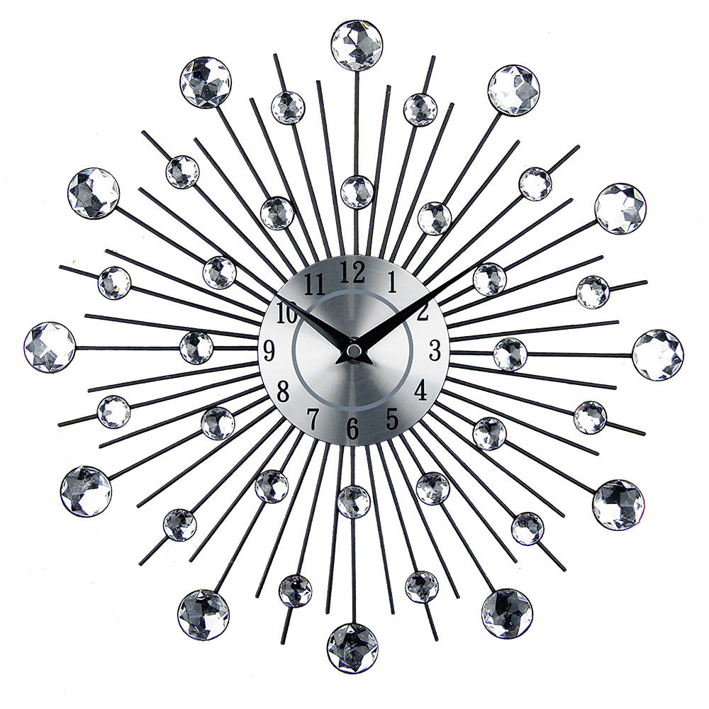 Mute Wall Clock Creative Living Room Decoration Big Clock Simple Round Wall Clock Art Electronic Clock Wall Watch 🇨🇳