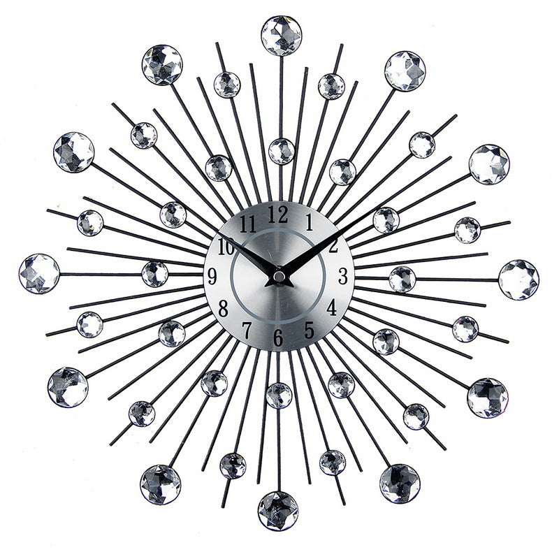 Mute Wall Clock Creative Living Room Decoration Big Clock Simple Round Wall Clock Art Electronic Clock Wall Watch 🇨🇳