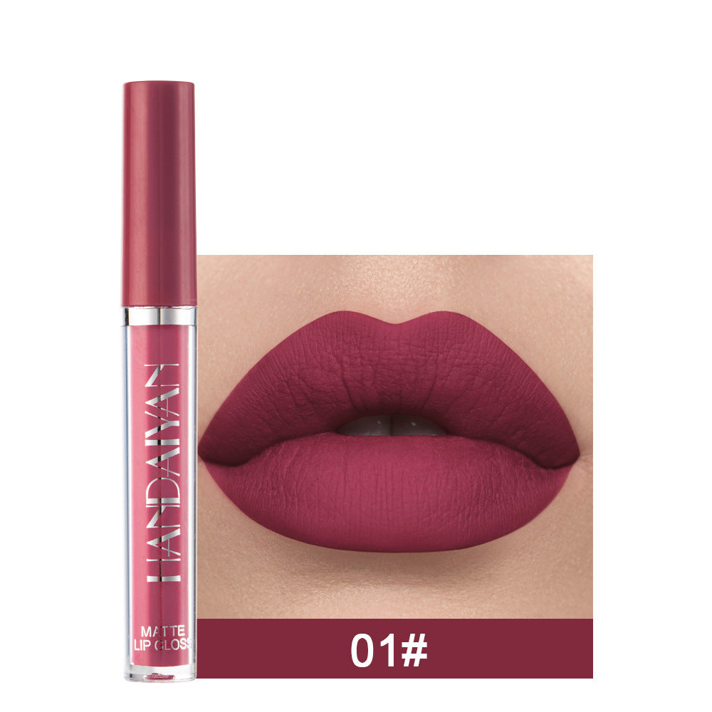 Matte Non-stick Cup Lip Gloss, Non-fading Matte Liquid Lipstick 🇨🇳