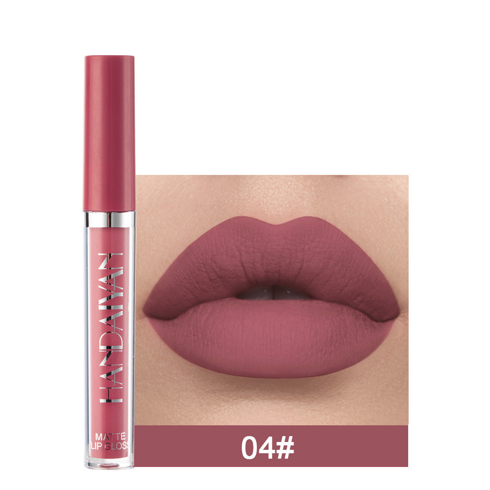 Matte Non-stick Cup Lip Gloss, Non-fading Matte Liquid Lipstick 🇨🇳