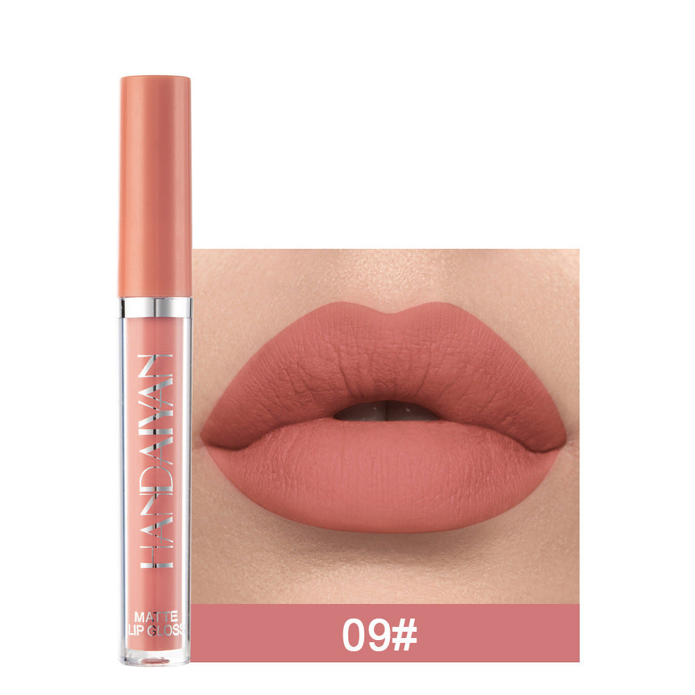 Matte Non-stick Cup Lip Gloss, Non-fading Matte Liquid Lipstick 🇨🇳