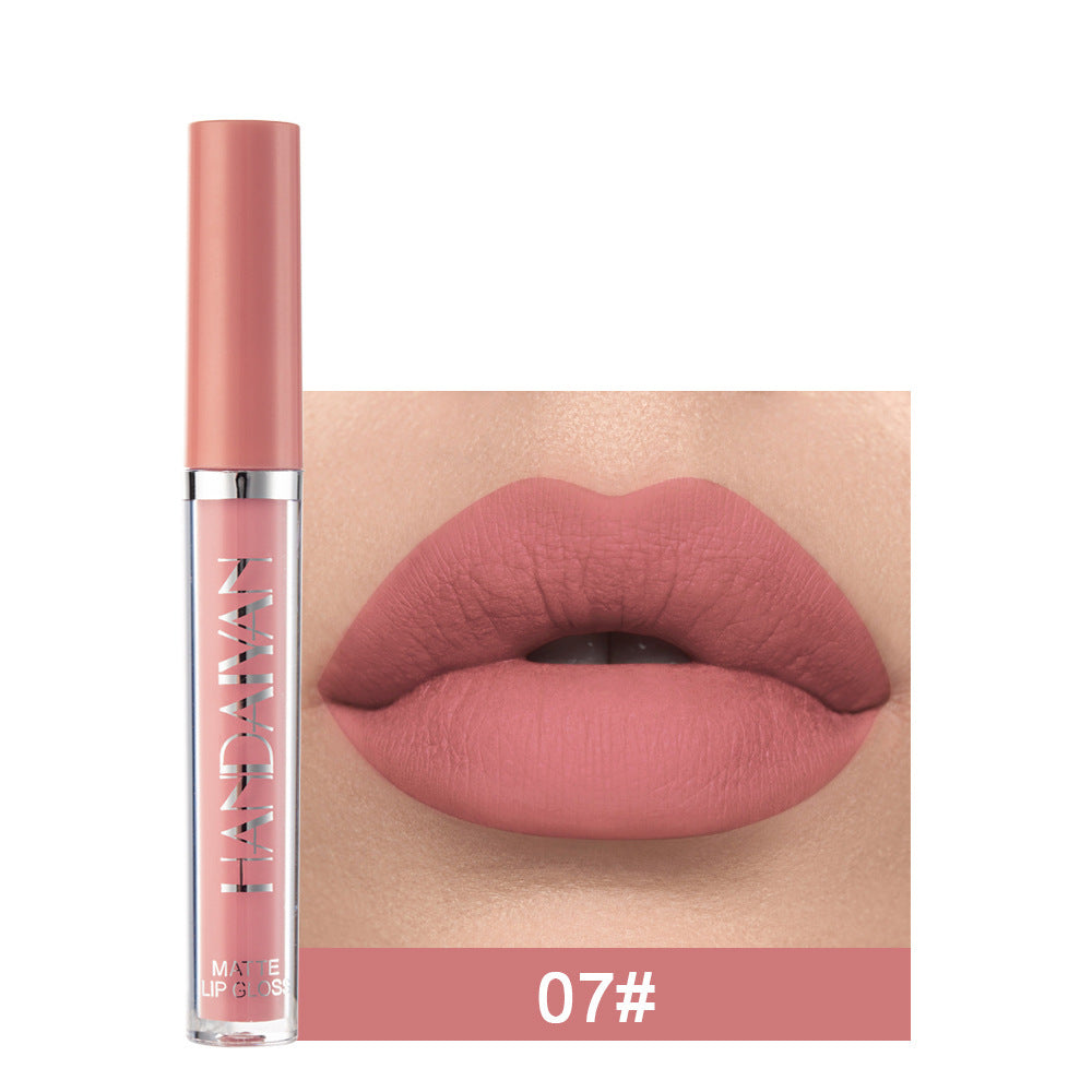 Matte Non-stick Cup Lip Gloss, Non-fading Matte Liquid Lipstick 🇨🇳