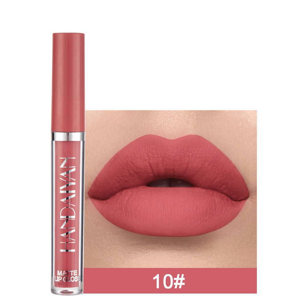 Matte Non-stick Cup Lip Gloss, Non-fading Matte Liquid Lipstick 🇨🇳