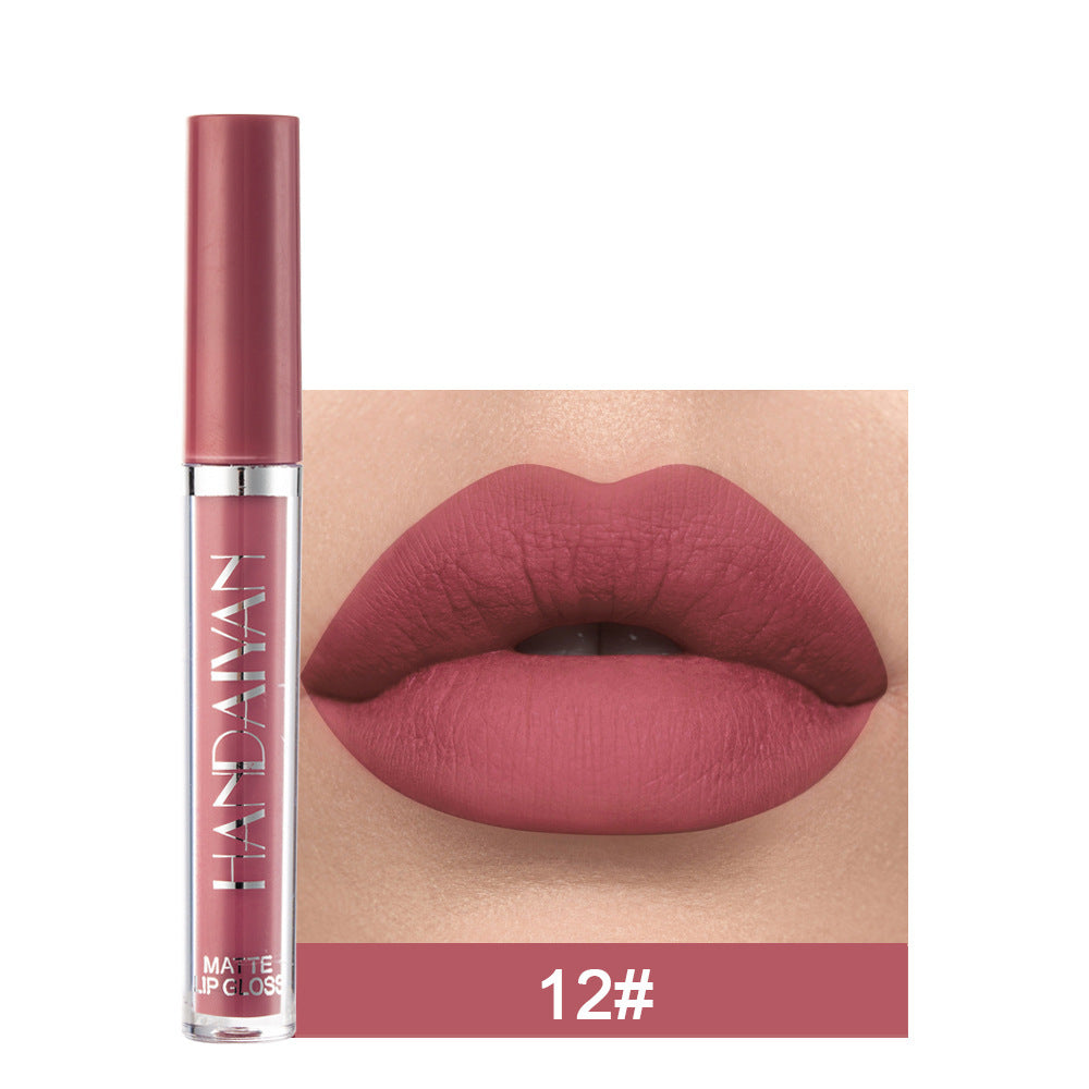 Matte Non-stick Cup Lip Gloss, Non-fading Matte Liquid Lipstick 🇨🇳