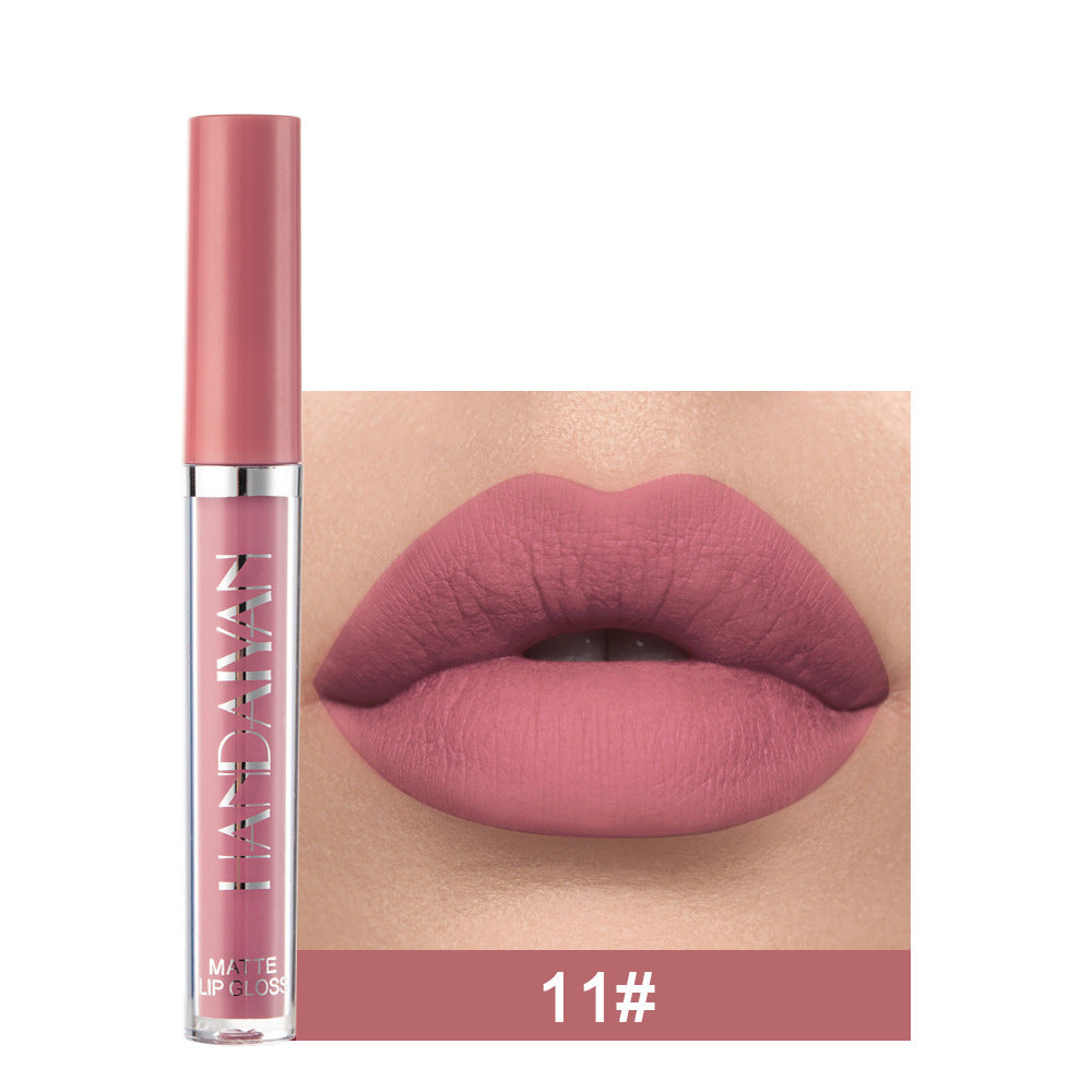 Matte Non-stick Cup Lip Gloss, Non-fading Matte Liquid Lipstick 🇨🇳